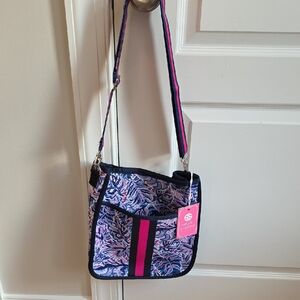 NWT Simply Southern Pink and Blue Neo Crossbody Bag
